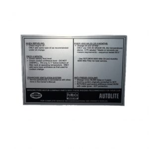 1967-1969 Service Specification C7AE-6C029-A