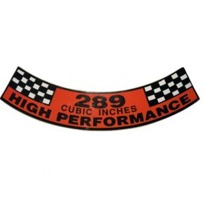 1965-1967 289 Hi-PO Air Cleaner Decal C5OF-9638-A