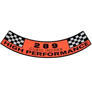 1965-1967 Mustang Shelby 289 HI-PO Air Cleaner Decal C5OF-9638-A