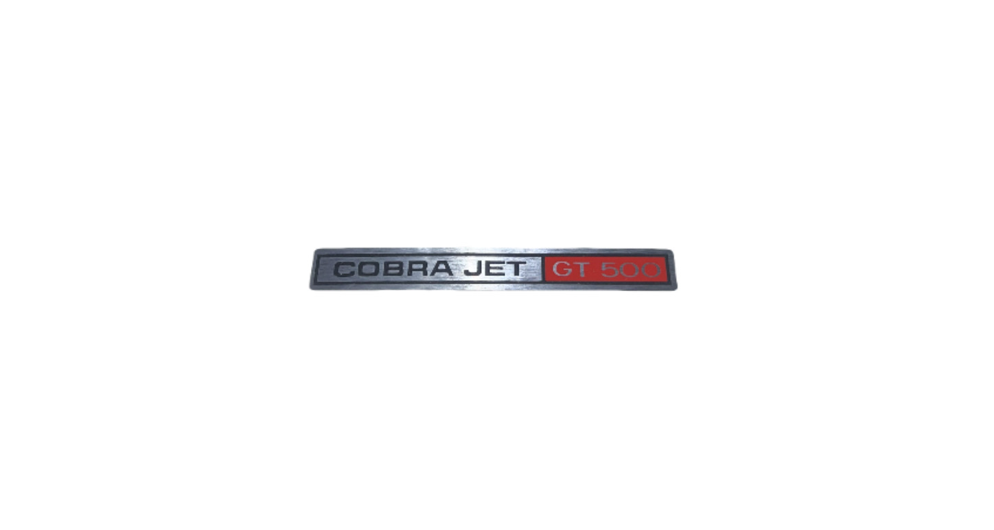 1969-1970 Shelby Dash Decal "Cobra Jet GT500"