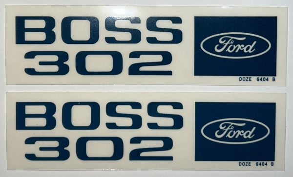 1969-1970 Boss 302 Valve Cover Decal D0ZE-6404-B