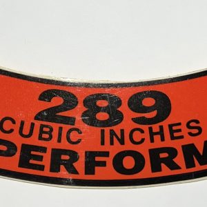 1965-1967 289 Hi-PO Air Cleaner Decal C5OF-9638-A
