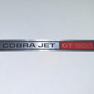 1969-1970 Shelby Dash Decal "Cobra Jet GT500"