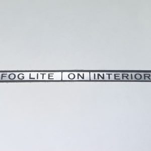 1969-1970 Shelby Fog Light Console Decal