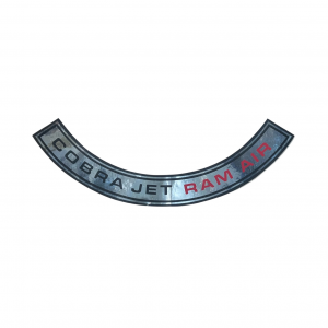 1969-1970 Shelby Mustang Chrome "Cobra Jet Ram Air" Decal