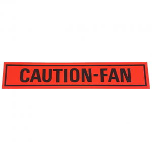 1968-1979 Ford Mustang "Caution-Fan" Decal